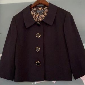 JESSICA HOWARD CROPPED BLAZER PEA JACKET